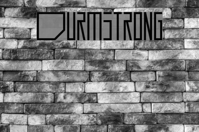 Durmstrong Font examples