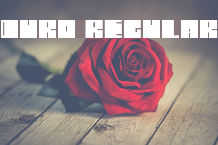 Duro Regular Font examples