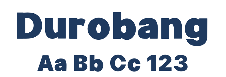 Durobang Font Preview