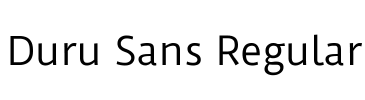 Duru Sans Regular Font