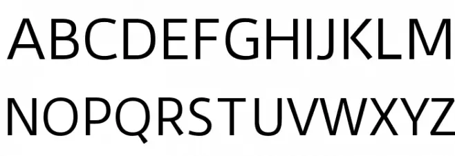 Duru Sans Regular 字体 大写