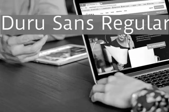 Duru Sans Regular Font examples