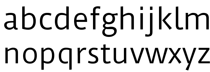 Duru Sans Regular Font LOWERCASE