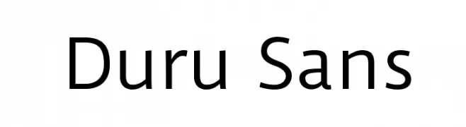 Duru Sans  font caratteri gratis