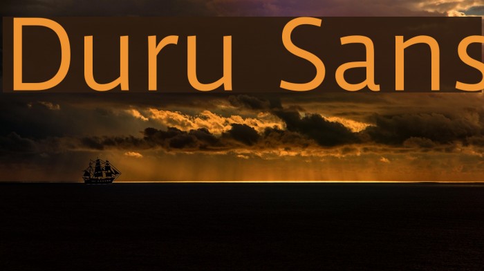 Duru Sans Font examples