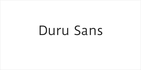Duru Sans Logo
