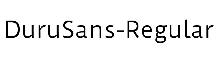 DuruSans-Regular Font