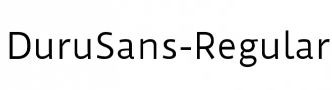 DuruSans-Regular  font caratteri gratis