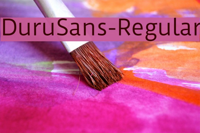 DuruSans-Regular Font examples