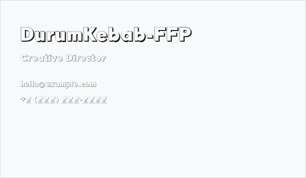 DurumKebab-FFP Business Card