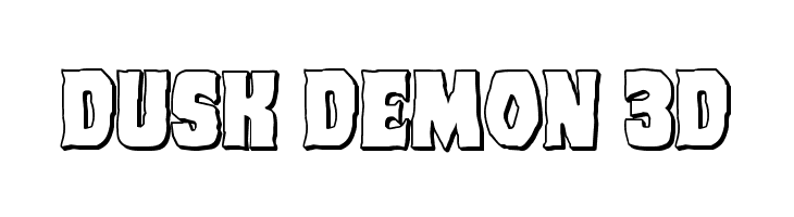 Dusk Demon 3D  Descarca Fonturi Gratis