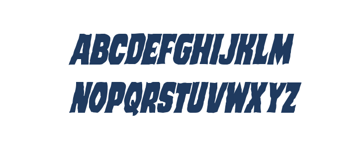 Dusk Demon Condensed Italic Lowercase