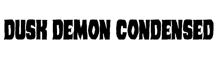 Dusk Demon Condensed  Free Fonts Download