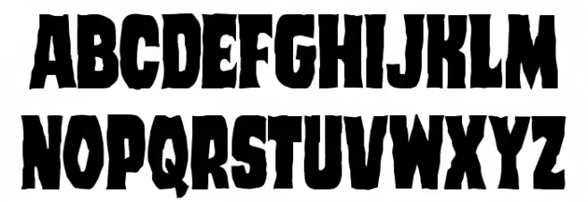 Dusk Demon Condensed خط أحرف كبيرة