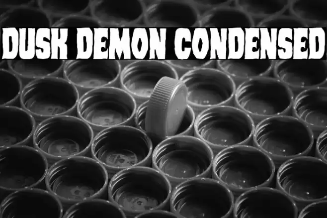 Dusk Demon Condensed Font examples