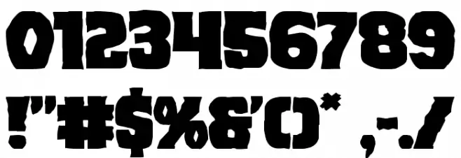 Dusk Demon Expanded Font OTHER CHARS