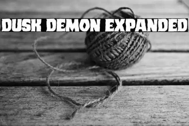 Dusk Demon Expanded Font examples