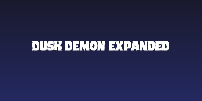 Dusk Demon Expanded Social Header