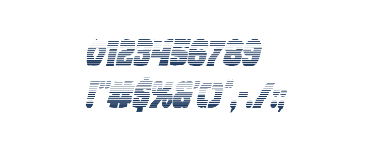 Dusk Demon Gradient Italic Other Characters