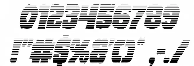 Dusk Demon Gradient Italic Font OTHER CHARS