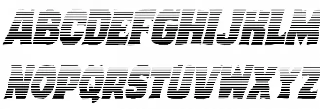Dusk Demon Gradient Italic फ़ॉन्ट अपरकेस