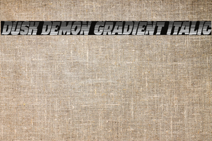 Dusk Demon Gradient Italic Example 3