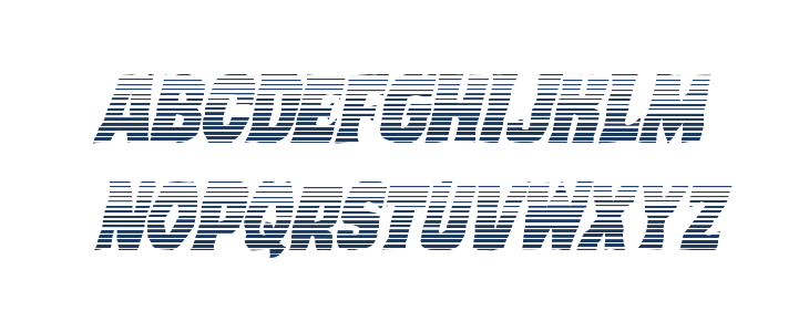 Dusk Demon Gradient Italic Lowercase