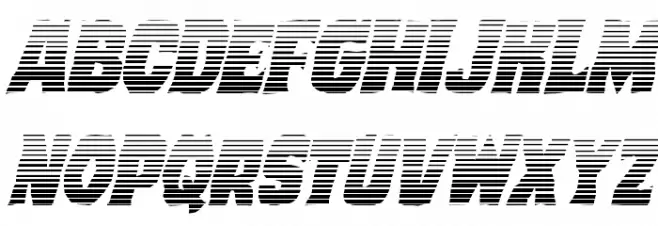 Dusk Demon Gradient Italic Polices MINUSCULES