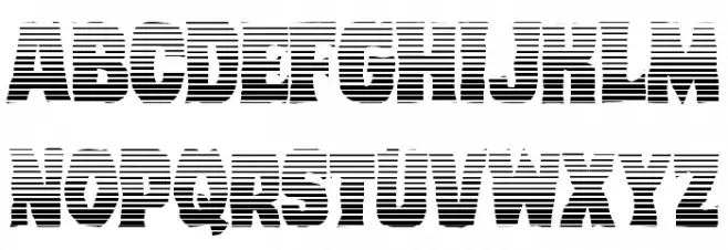 Dusk Demon Gradient Schriftart Groß