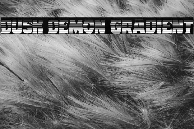 Dusk Demon Gradient Font examples