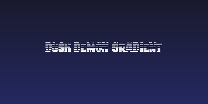 Dusk Demon Gradient Social Header