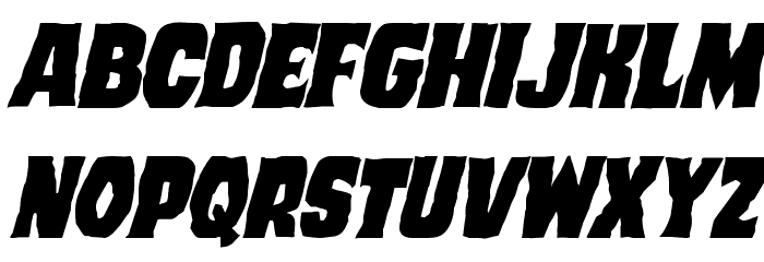 Dusk Demon Italic Font LOWERCASE