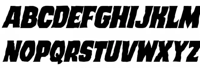 Dusk Demon Italic Fuentes MINÚSCULAS
