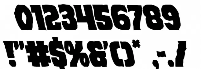 Dusk Demon Leftalic Font OTHER CHARS