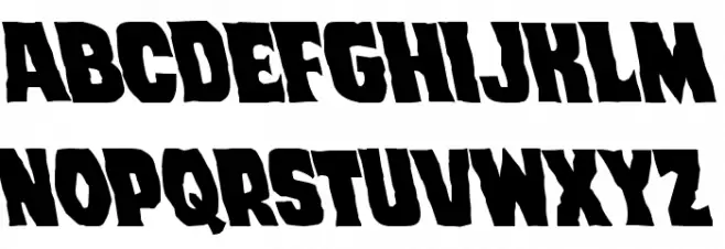 Dusk Demon Leftalic Schriftart Groß