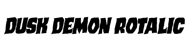 Dusk Demon Rotalic  font caratteri gratis