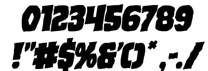 Dusk Demon Rotalic Font OTHER CHARS