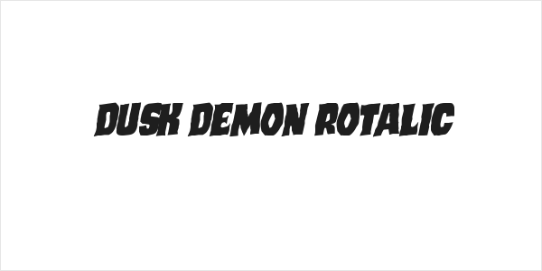 Dusk Demon Rotalic Logo