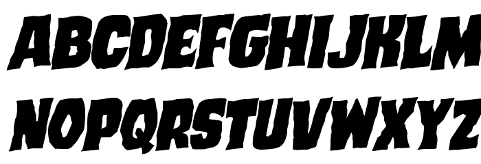 Dusk Demon Rotalic Font LOWERCASE