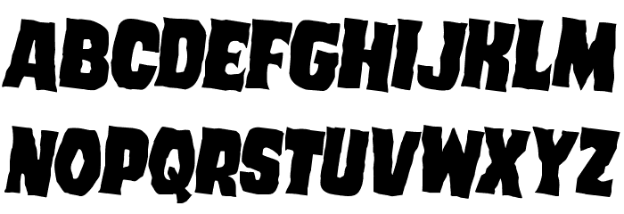 Dusk Demon Rotated 2 Font LOWERCASE