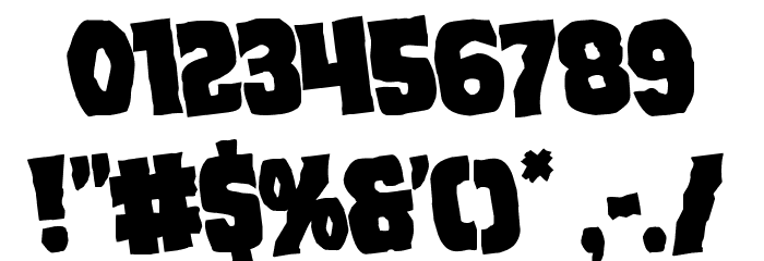 Dusk Demon Rotated Font OTHER CHARS