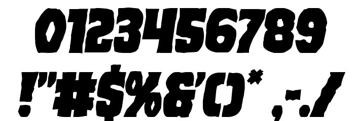 Dusk Demon Semi-Italic Font OTHER CHARS