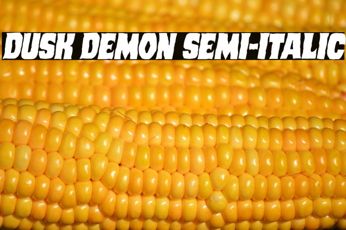 Dusk Demon Semi-Italic Example 3