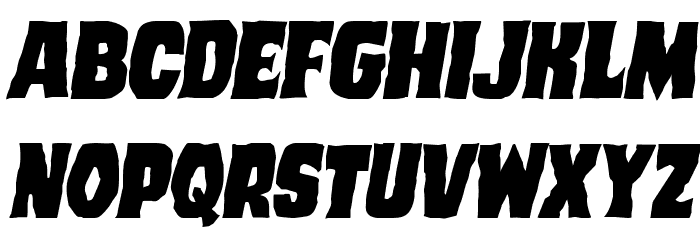 Dusk Demon Semi-Italic Font LOWERCASE