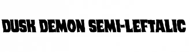 Dusk Demon Semi-Leftalic  免费字体下载
