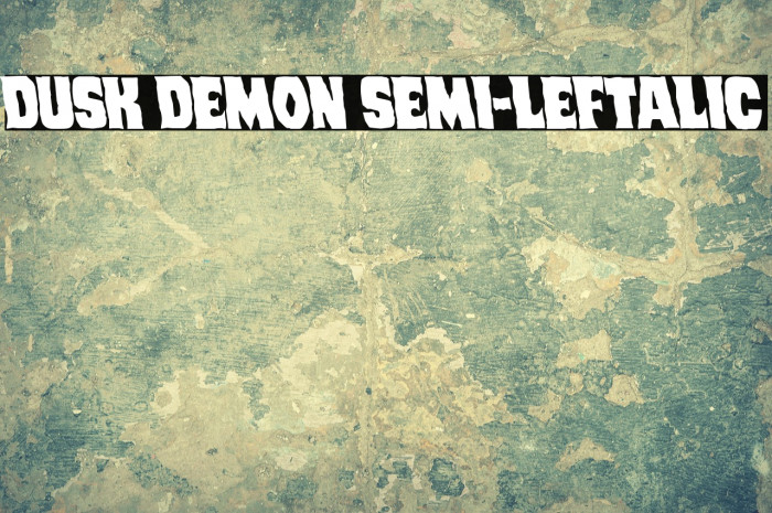 Dusk Demon Semi-Leftalic Example 3