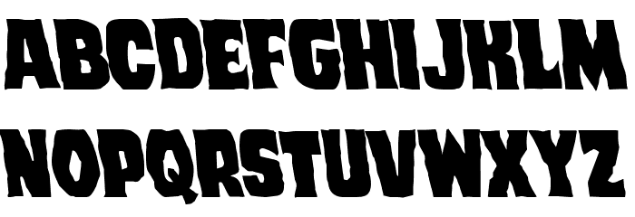 Dusk Demon Semi-Leftalic Font LOWERCASE