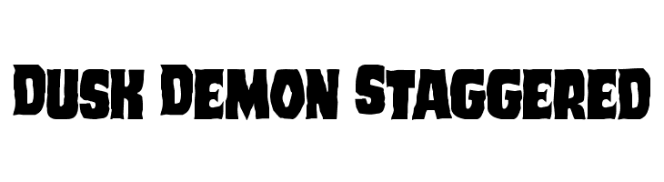 Dusk Demon Staggered  免费字体下载