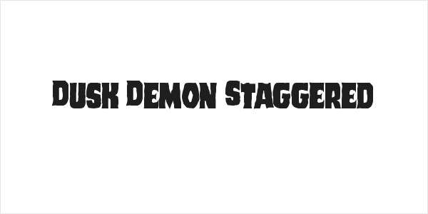 Dusk Demon Staggered Logo