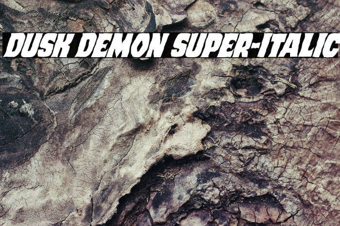 Dusk Demon Super-Italic Example 1